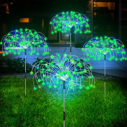Zonne Lamp Waterdichte Tuinlamp Met Vuurwerk Effect