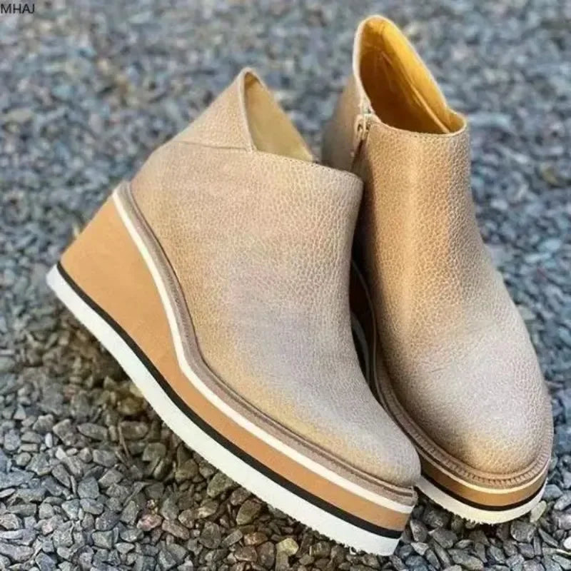 Dameslaarzen Hoge Hakken Cowboy Stijl Winter