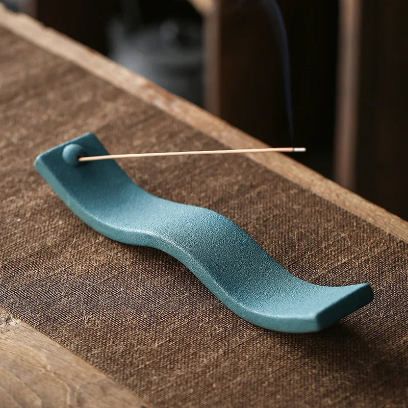 Keramische Wierookhouder Zen Design voor Wierookstokjes - Velinix