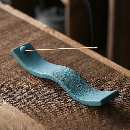 Keramische Wierookhouder Zen Design voor Wierookstokjes - Velinix