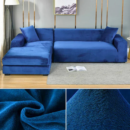 Bankhoes Fluwelen Stretch Antislip voor Thuis