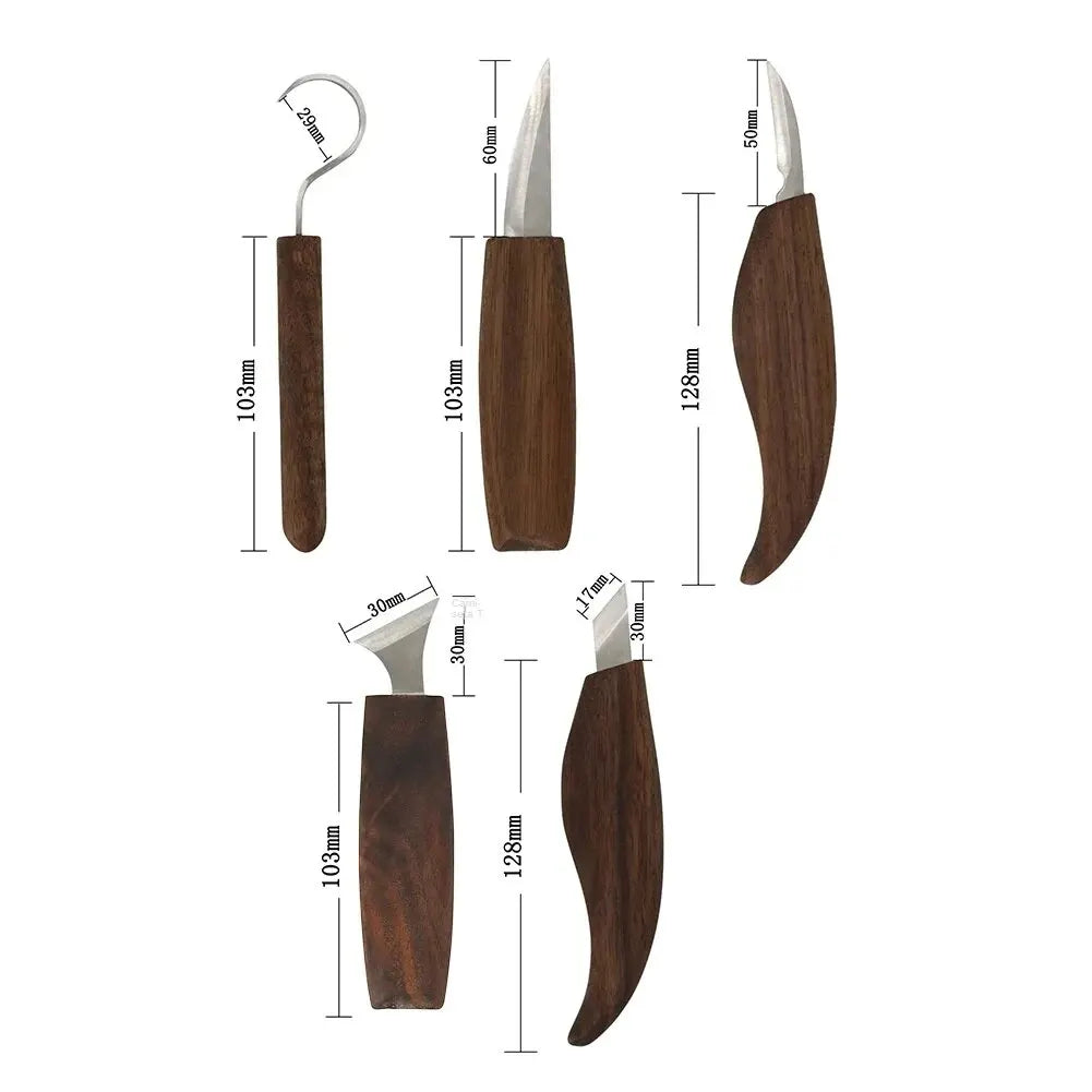 Houtbewerkingset 8-delige Handgereedschap voor Beginners met Naaldvijlen