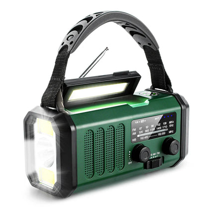 Zonne Radio AM/FM met Zaklamp en Kompas