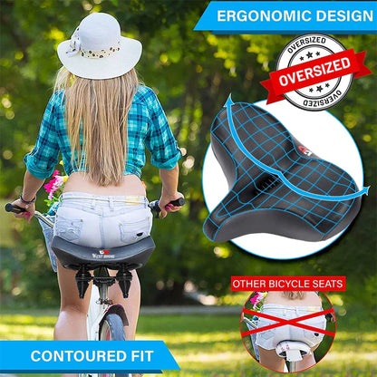 Fietszadel Ergonomisch Comfortabel met Verbrede Zitting voor Lange Fietstochten