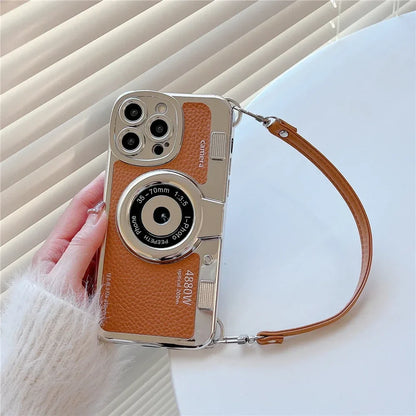 Retro Telefoonhoesje voor iPhone Vintage Camera Design