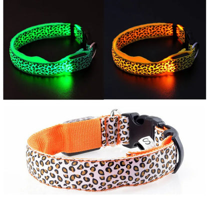LED Hondenhalsband Reflecterend en Zichtbaar 's Nachts