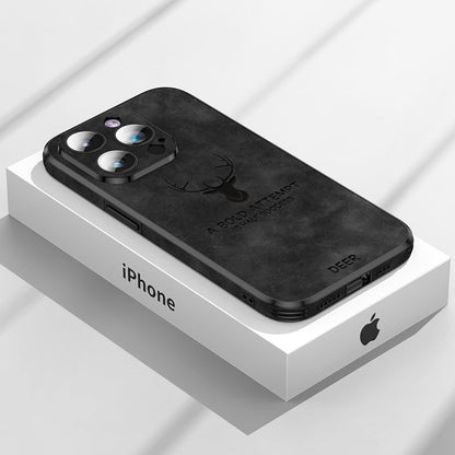 Leren iPhone Hoesje met Stijlvol Design en Schokbestendige Bescherming