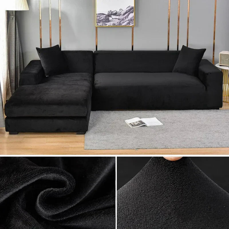 Bankhoes Fluwelen Stretch Antislip voor Thuis