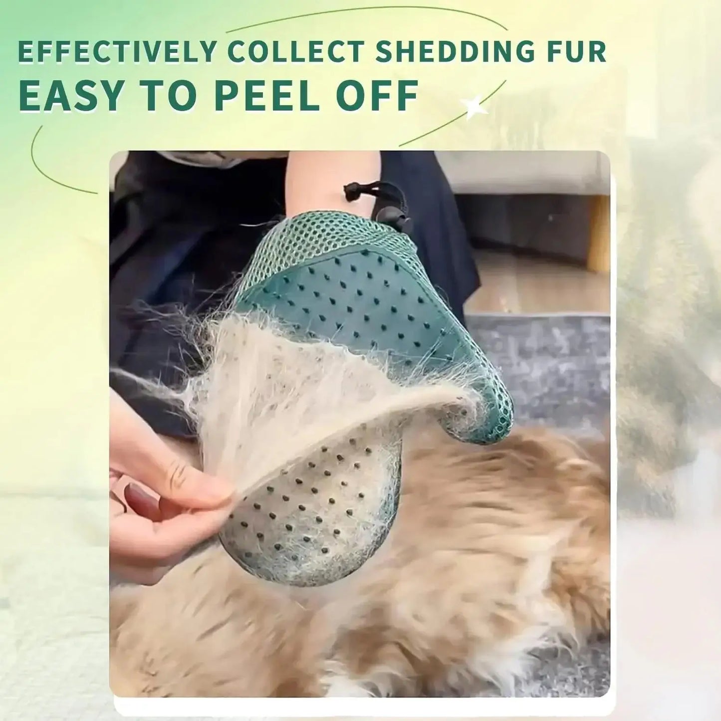 Huisdierhandschoen 2-in-1 voor Katten en Honden met Siliconen Nopjes