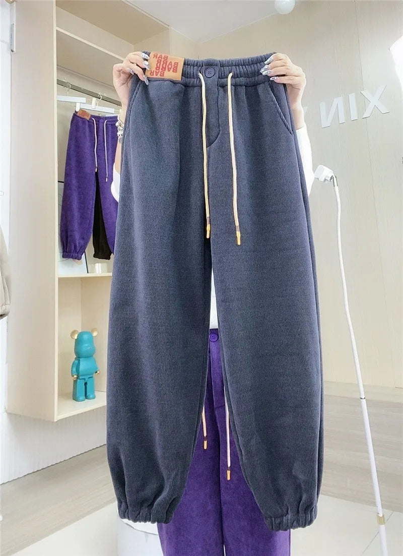 Warme Joggingbroek met Pluche Voering Casual Dames