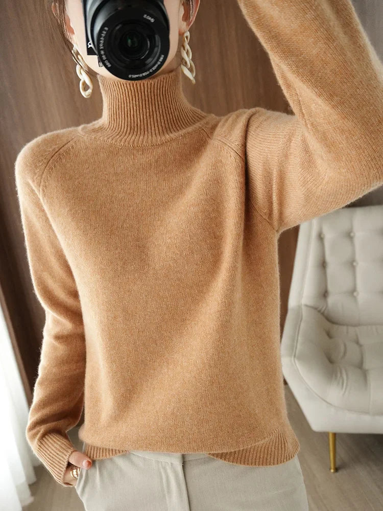 Merinowollen Sweater Warm voor Herfst en Winter