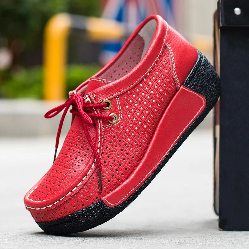 Leren Loafers Comfortabel Elegant Design