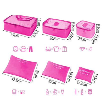 Reisorganizer Set met Opbergzakken en Reistas Accessoires