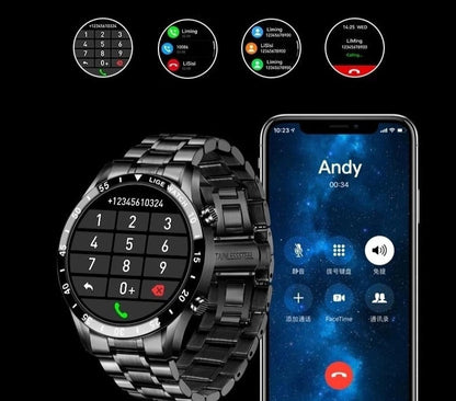 Mannen Smartwatch Met Hartslagmeter en GPS