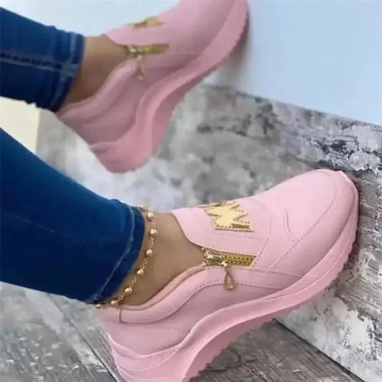 Dames Sneakers Comfortabel met Hak voor Buiten
