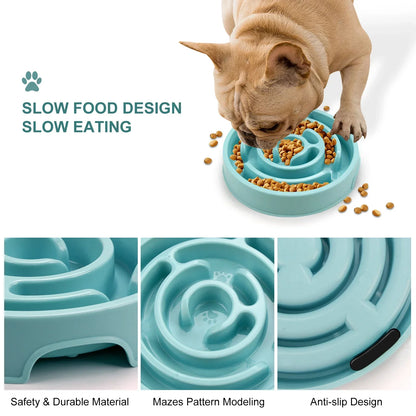 Anti-Schrokbak voor Honden en Katten, Langzaam Eten, BPA-vrij