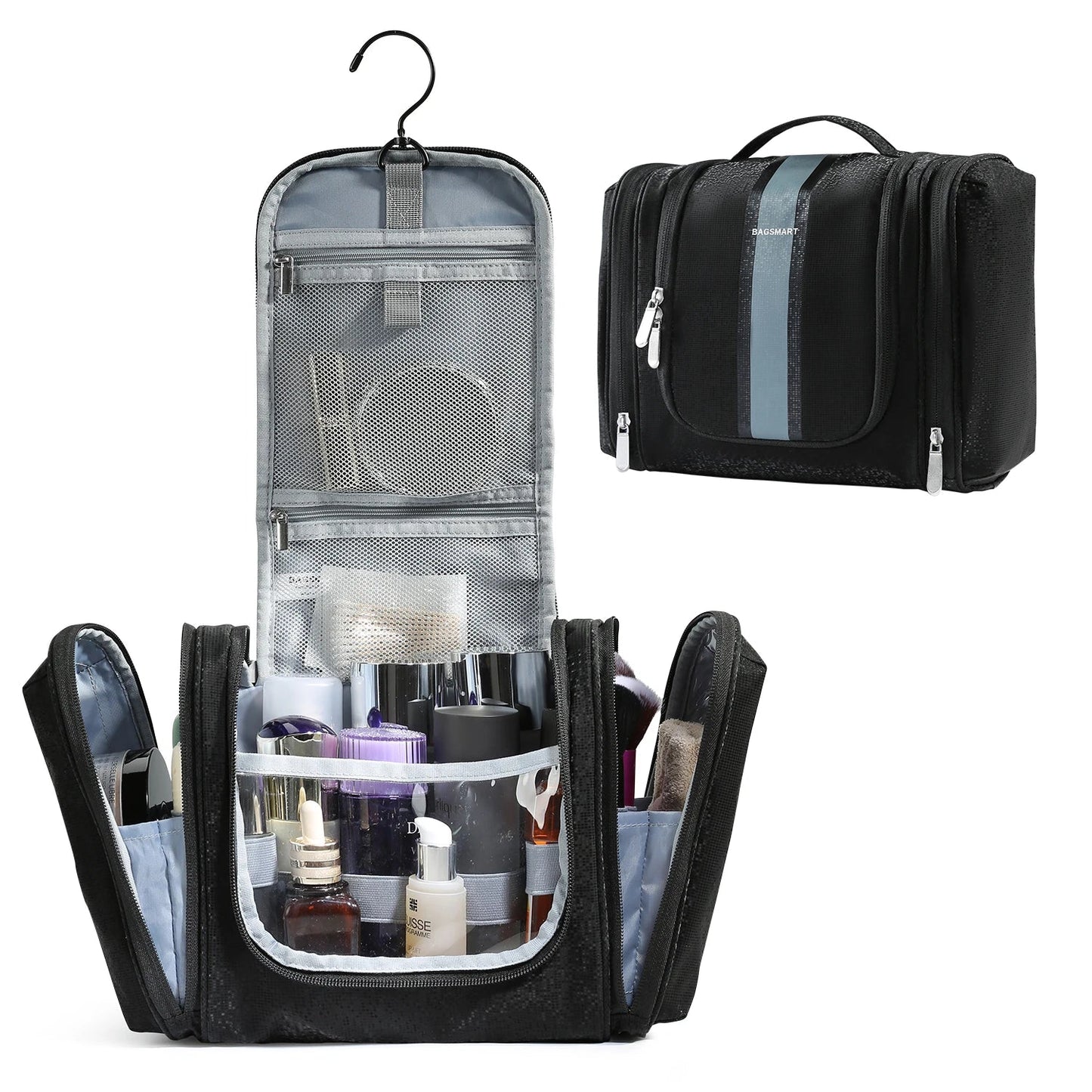 Compact Toilettas Opbergset Transparant