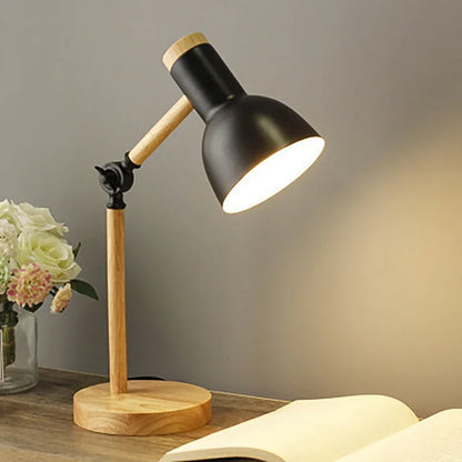Houten Tafellamp Scandinavisch Design Dimbaar