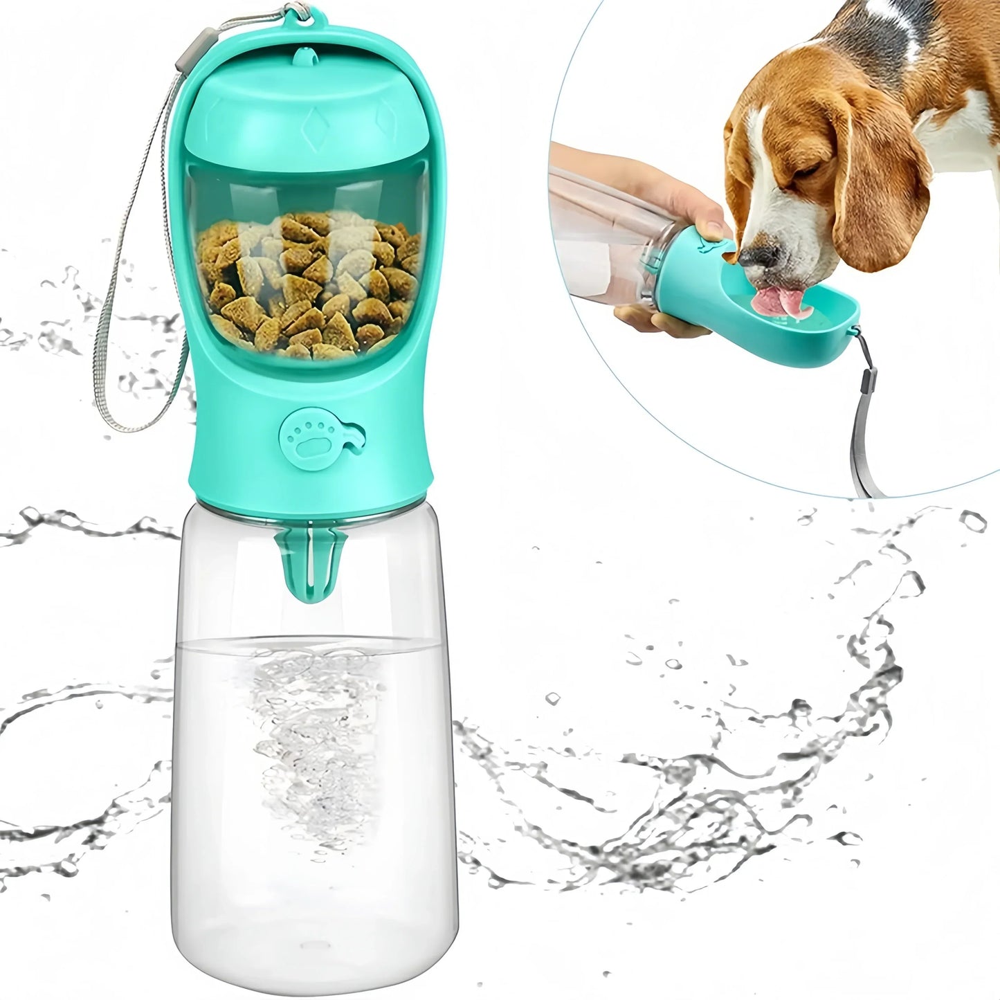 Handige Eet- en Drinkfles voor Honden en Katten Onderweg - Velinix