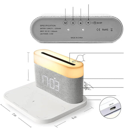 Nachtlamp Oplaadstation met USB Aansluiting