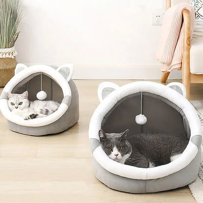 Opvouwbare Kattehut Zacht en Warm voor Katten en Kleine Honden