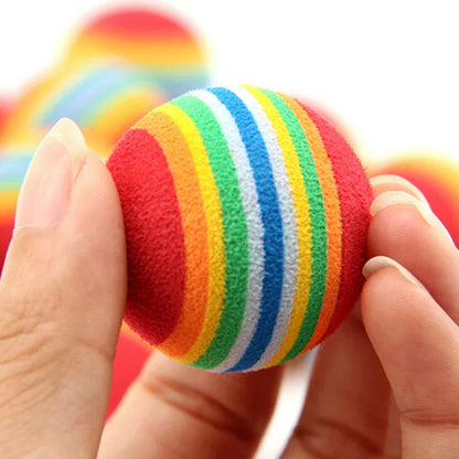 Kattenbal Speelgoed 6 Stuks Kleurrijke Veilige EVA Ballen