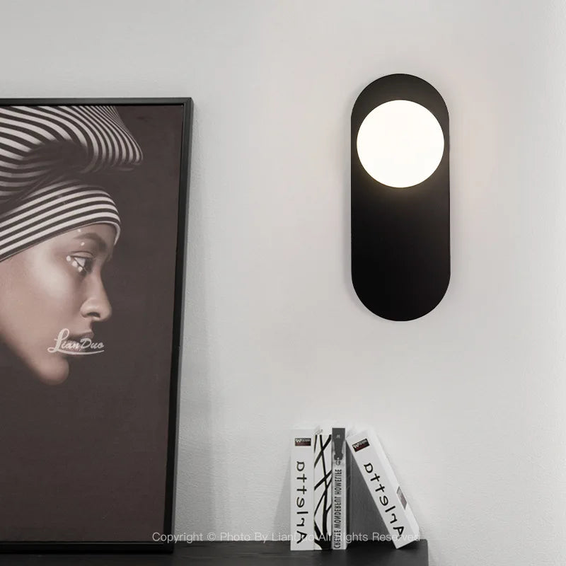 Ovale LED Muurlamp Dimbaar voor Slaapkamer en Hal