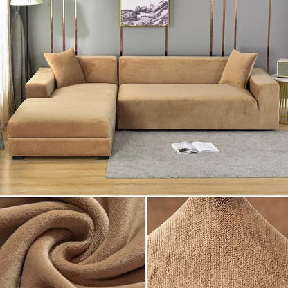 Bankhoes Fluwelen Stretch Antislip voor Thuis