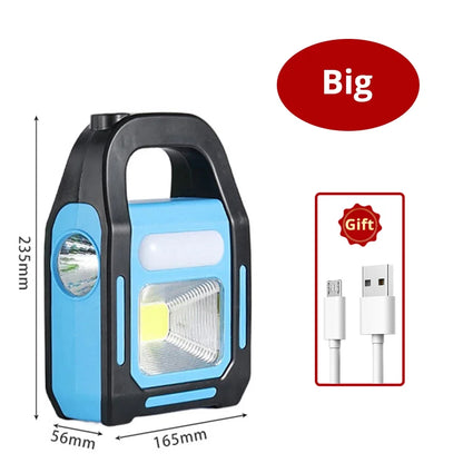 USB-Campinglamp Oplaadbaar met Powerbank Zonnepaneel