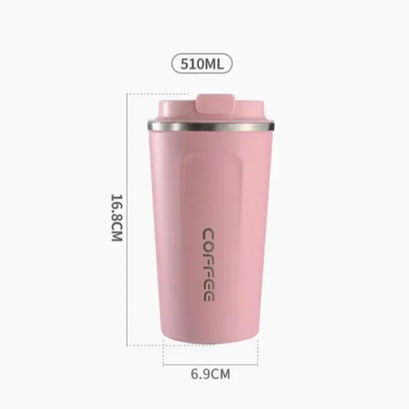 Thermos Koffiemok 510ml Roestvrij Staal met Temperatuurweergave