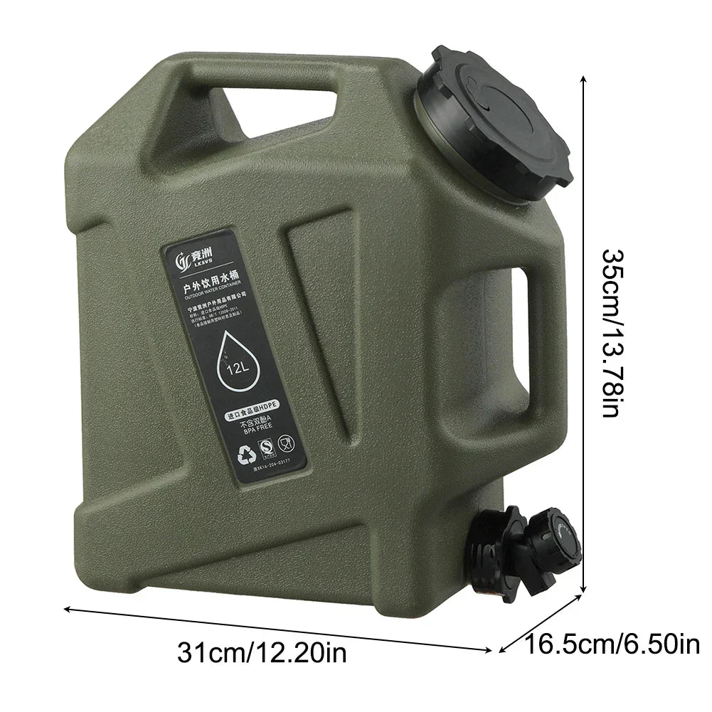 Draagbare Watercontainer 12L AquaTrek Waterfles