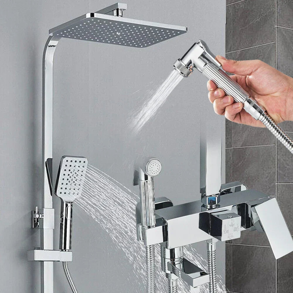 Regendouche Set Luxe Met 4 Functies Verstelbaar - Velinix
