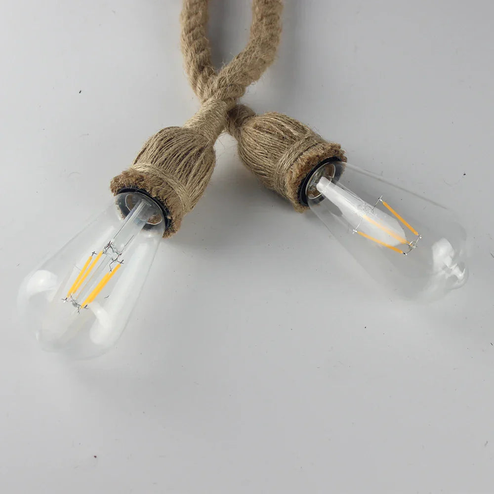 Hanglamp Handgemaakt van Henneptouw Boheemse Stijl