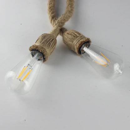 Hanglamp Handgemaakt van Henneptouw Boheemse Stijl