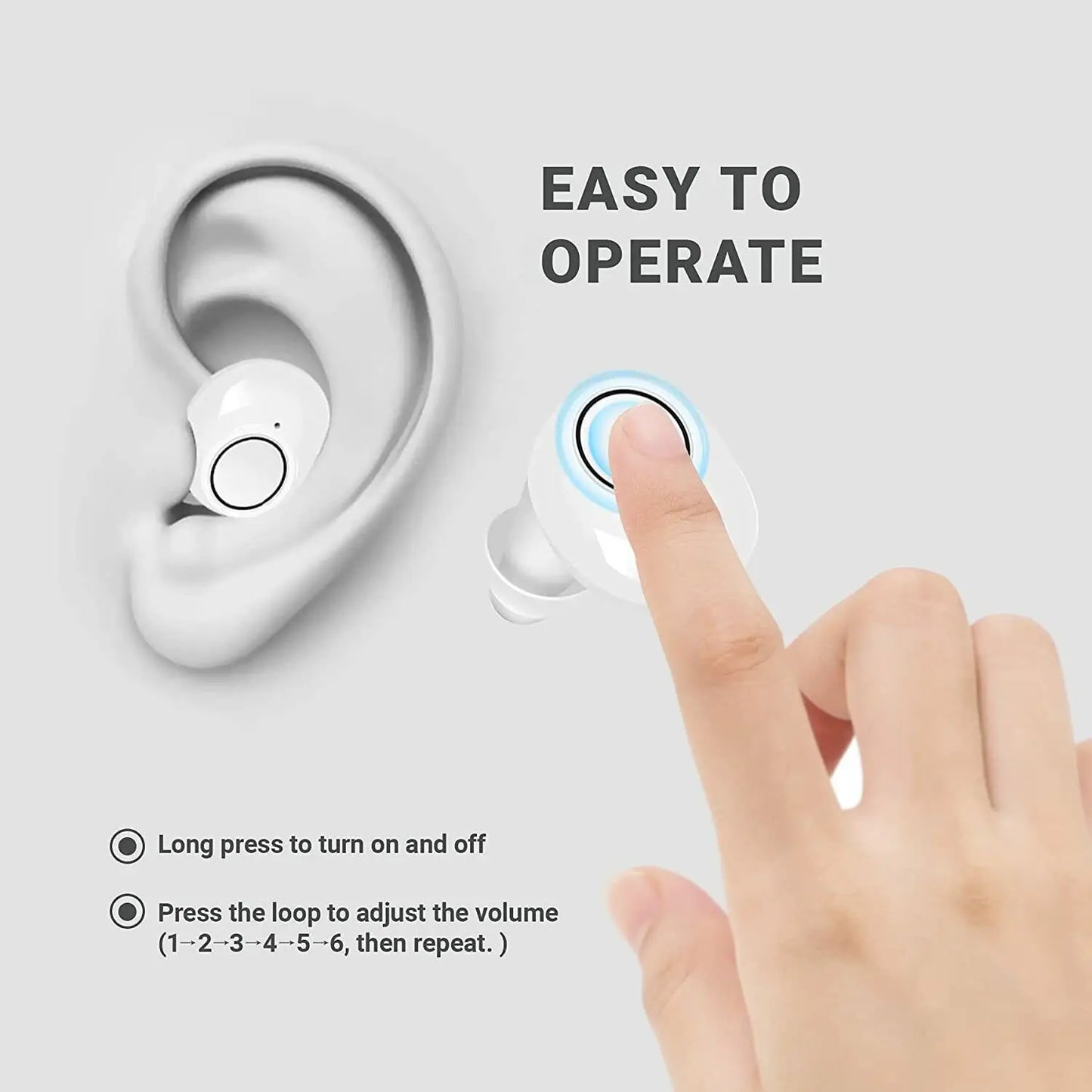 Bluetooth Hoortoestel met App en Dagelijkse Bediening
