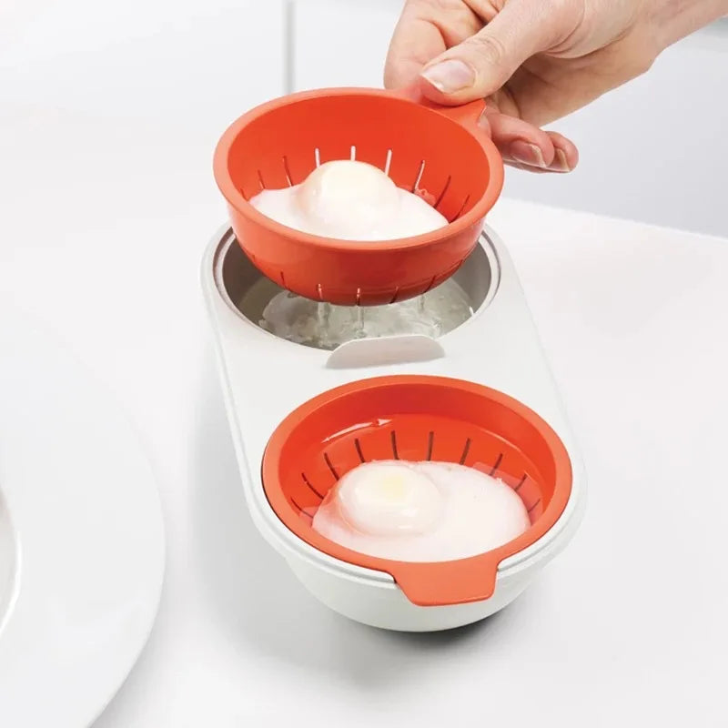 Magnetron Eierkoker Luxe Set voor Perfecte Gestoofde Eieren
