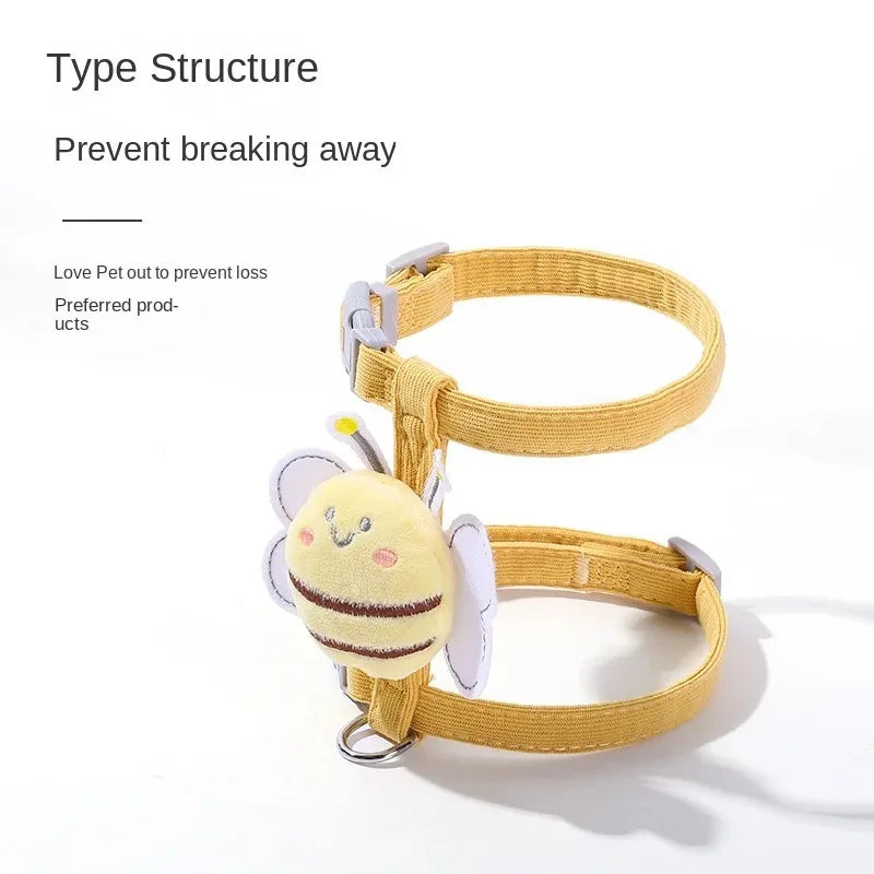 Kattentuigje met Leash en Halsband Bee Ontwerp