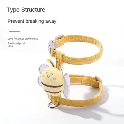 Kattentuigje met Leash en Halsband Bee Ontwerp