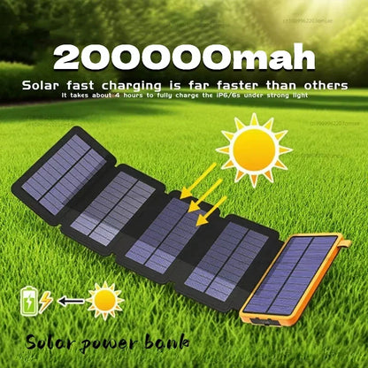 Zonne-energie Powerbank 20.000mAh Noodstroom Back-up - Velinix
