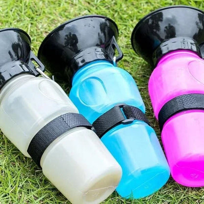 Honden Drinkfles 2-in-1 met Kom, Lekvrij en Draagbaar