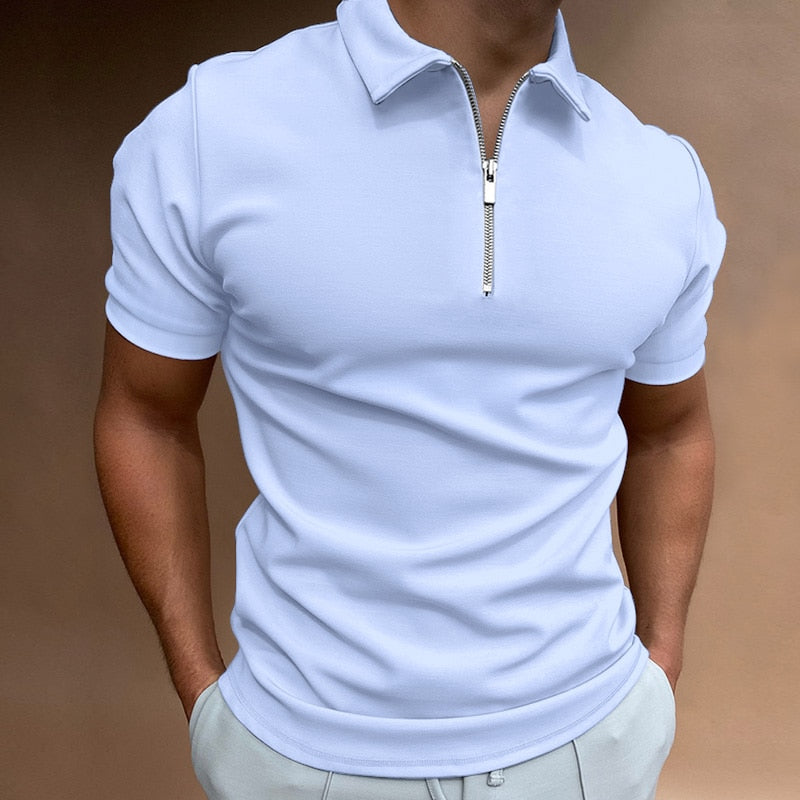 Martin - Heren Polo Shirt met Rits