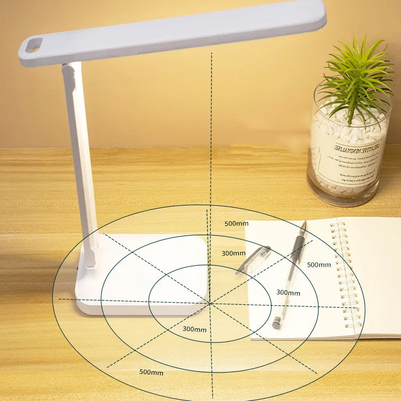 LED Bureaulamp Oplaadbaar Dimbaar USB Leeslamp Opvouwbaar
