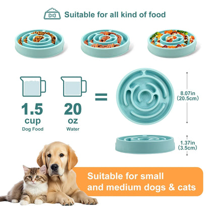 Anti-Schrokbak voor Honden en Katten, Langzaam Eten, BPA-vrij