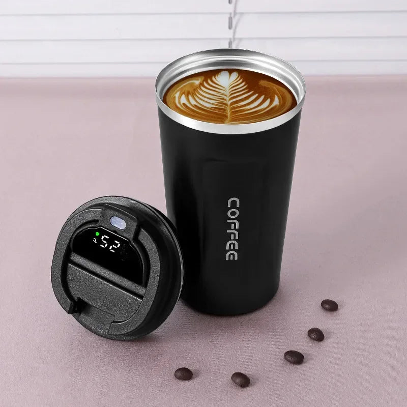 Thermosbeker RVS met Temperatuurweergave en Smart Functie