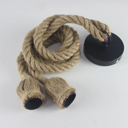 Hanglamp Handgemaakt van Henneptouw Boheemse Stijl