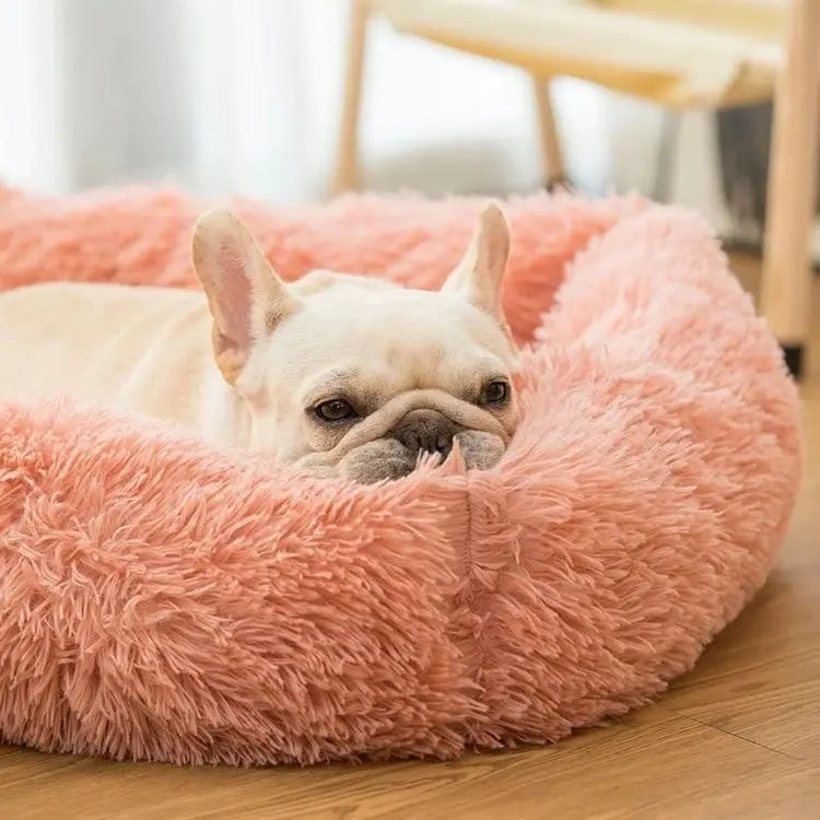 Pluche Hondenbed Luxe Wasbaar voor Honden en Katten