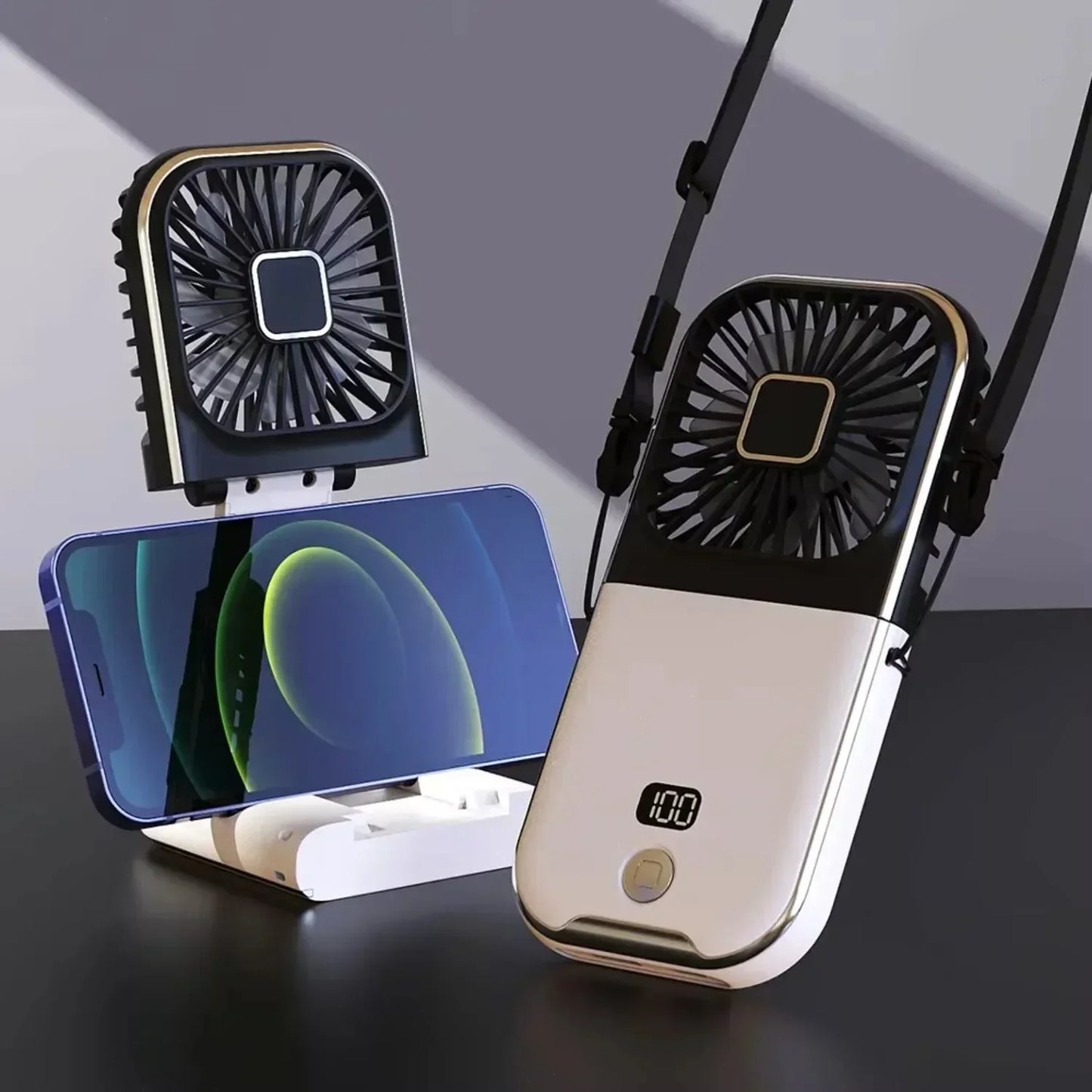 Mini USB-Ventilator Oplaadbaar met Digitale Weergave - Velinix