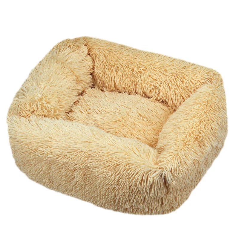 Pluche Hondenbed Luxe Wasbaar voor Honden en Katten