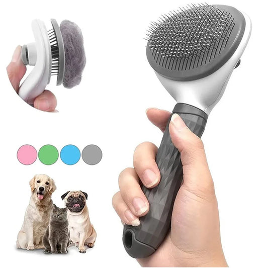 Dierhaarborstel voor Honden en Katten met Zachte Borstels en Massage - Velinix