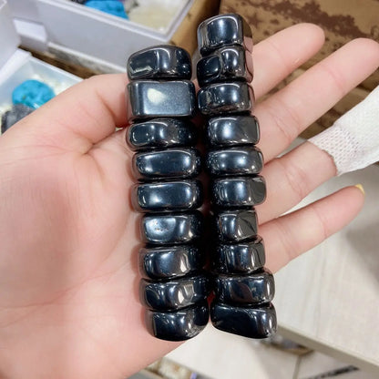 Magnetische Stenen Zwarte Lodesteen voor Reiki en Aardingsenergie